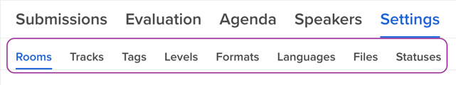 See the session settings options from the sessions module view.